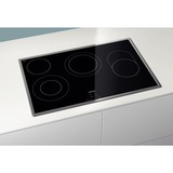 Siemens ET845HH17 hobs Negro Integrado Cerámico 4 zona(s), Calentador autárquico negro/Plateado, Negro, Integrado, Cerámico, Vidrio y cerámica, 4 zona(s), 4 zona(s)