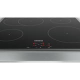 Siemens EW645CFB2E hobs Negro, Acero inoxidable Integrado Con placa de inducción 4 zona(s), Superficie de cocina negro/Acero fino, Negro, Acero inoxidable, Integrado, Con placa de inducción, Vidrio y cerámica, 4 zona(s), 4 zona(s)