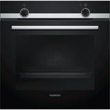 Siemens iQ100 HB510ABR1 horno 71 L A Negro, Acero inoxidable negro, Medio, Horno eléctrico, 71 L, 71 L, 50 - 275 °C, 275 °C