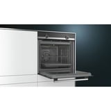 Siemens iQ100 HB510ABR1 horno 71 L A Negro, Acero inoxidable negro, Medio, Horno eléctrico, 71 L, 71 L, 50 - 275 °C, 275 °C