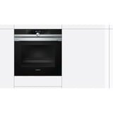 Siemens iQ700 HB674GBS1 horno 71 L A+ Negro, Acero inoxidable plateado, Medio, Horno eléctrico, 71 L, 71 L, Pirolítico, Integrado