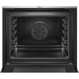 Siemens iQ700 HB674GBS1 horno 71 L A+ Negro, Acero inoxidable plateado, Medio, Horno eléctrico, 71 L, 71 L, Pirolítico, Integrado