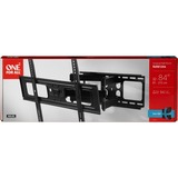 One for all WM 4661 soporte para TV 2,13 m (84") Negro, Soporte de pared negro, 81,3 cm (32"), 2,13 m (84"), 200 x 200 mm, 600 x 400 mm, 0 - 20°, Negro