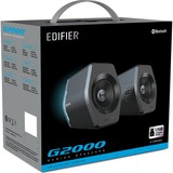 Edifier G2000 conjunto de altavoces 32 W Negro, Altavoces de PC negro, 32 W, PC/ordenador portátil, Negro, 32 W, 98 - 20000 Hz, 6,98 cm (2.75")