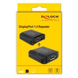 DeLOCK 11474 extensor audio/video Repetidor de señales AV, Extensor de gráficos negro, 7680 x 4320 Pixeles, Repetidor de señales AV, 12 m, Alámbrico