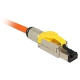 DeLOCK 86287 conector RJ-45 Plata, Amarillo, Enchufe amarillo, RJ-45, Plata, Amarillo, Zinc, Cat6a, S/UTP (STP), 18,4 mm