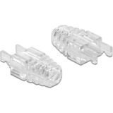 DeLOCK 86471 protector de cable Transparente 20 pieza(s), Doble protección transparente, RJ-45, Transparente, 20 pieza(s)