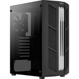 Aerocool Prime Midi Tower Negro, Cajas de torre negro, Midi Tower, PC, Negro, ATX, micro ATX, Mini-ITX, Acrilonitrilo butadieno estireno (ABS), SPCC, Juego