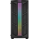 Aerocool Prime Midi Tower Negro, Cajas de torre negro, Midi Tower, PC, Negro, ATX, micro ATX, Mini-ITX, Acrilonitrilo butadieno estireno (ABS), SPCC, Juego