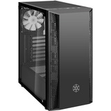 SilverStone FARA B1 RGB Torre Negro, Cajas de torre negro, Torre, PC, Negro, ATX, micro ATX, Mini-ITX, Plástico, Acero, Vidrio templado, Azul, Verde, Rojo