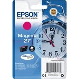 Epson Alarm clock Singlepack Magenta 27 DURABrite Ultra Ink, Tinta Rendimiento estándar, Tinta a base de pigmentos, 3,6 ml, 300 páginas, 1 pieza(s)