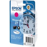 Epson Alarm clock Singlepack Magenta 27 DURABrite Ultra Ink, Tinta Rendimiento estándar, Tinta a base de pigmentos, 3,6 ml, 300 páginas, 1 pieza(s)