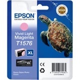 Epson Turtle Cartucho T1576 magenta claro vivo, Tinta Alto rendimiento (XL), Tinta a base de pigmentos, 25,9 ml, 2300 páginas, 1 pieza(s)