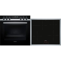 Siemens PQ521IA02, Juego de cocina negro/Acero fino