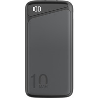 goobay 53936 batería externa Polímero de litio 10000 mAh Negro, Banco de potencia negro, 10000 mAh, Polímero de litio, 3,7 V, Negro