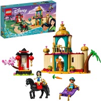 LEGO Disney 43208 Princesa Aventura de Jasmine y Mulán Set de Juego, Juegos de construcción Juego de construcción, 5 año(s), Plástico, 176 pieza(s), 413 g