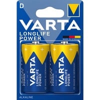 VARTA -4920/2B Pilas domésticas, Batería Batería de un solo uso, D, Alcalino, 1,5 V, 2 pieza(s), Azul, Oro