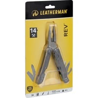 Leatherman REV alicate multiherramienta para bolsillo 14 herramientas Plata, Herramienta multi plateado, Plata, 168 g, 6,6 cm