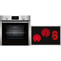 Neff B2CCG6AN0, Juego para horno plateado/Acero fino