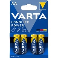 VARTA -4906/4B Pilas domésticas, Batería Batería de un solo uso, AA, Alcalino, 1,5 V, 4 pieza(s), Azul, Oro