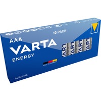 VARTA 10x AAA 4103 Batería de un solo uso Alcalino Batería de un solo uso, AAA, Alcalino, 1,5 V, 10 pieza(s), Azul