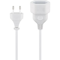 goobay 51356, Cable alargador blanco