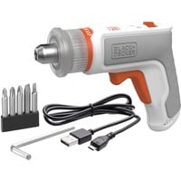 BLACK+DECKER BCRTA01-XJ, Destornillador blanco/Naranja