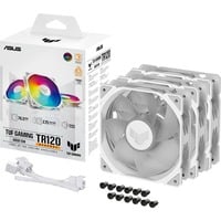 ASUS TUF GAMING TR120 ARGB, Ventilador blanco/Transparente