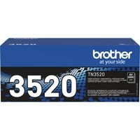 Brother TN-3520 cartucho de tóner 1 pieza(s) Original Negro 20000 páginas, Negro, 1 pieza(s)