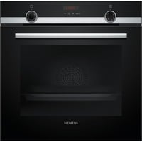 Siemens iQ300 HR574ABRO 71 L A Negro, Horno negro/Acero fino, Medio, Horno eléctrico, 71 L, 71 L, 50 - 275 °C, Hidrolítica + Pirolítica