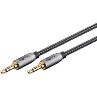 goobay 65273, Cable negro/Plateado