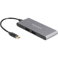 DeLOCK 64111, Hub USB gris