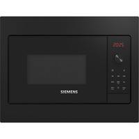 Siemens iQ300 BF523LMB3 microondas Integrado Solo microondas 20 L 800 W Negro, Acero inoxidable negro, Integrado, Solo microondas, 20 L, 800 W, Giratorio, Tocar, Negro, Acero inoxidable