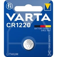 VARTA -CR1220 Pilas domésticas, Batería Batería de un solo uso, CR1220, Litio, 3 V, 1 pieza(s), 35 mAh