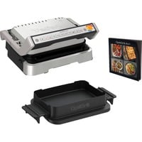 Tefal OptiGrill 4in1 GC774D, Barbacoa de contacto acero fino