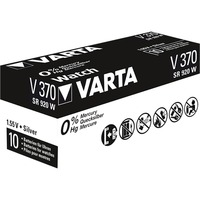 VARTA -V370 Pilas domésticas, Batería plateado, Batería de un solo uso, SR69, Óxido de plata, 1,55 V, 1 pieza(s), 30 mAh