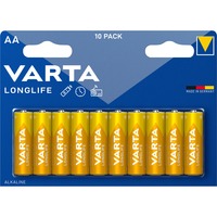 VARTA BV-LL 10 AA Batería de un solo uso Alcalino Batería de un solo uso, AA, Alcalino, 1,5 V, 10 pieza(s), Azul, Amarillo