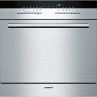 Siemens iQ500 SC76M542EU lavavajilla Semi integrado 7 cubiertos F, Lavavajillas acero fino/Negro, Semi integrado, Tamaño completo (60 cm), Metálico, Metálico, Botones, 1,75 m