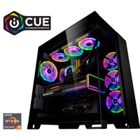 ALTERNATE AGP-iCUE-AMD-010, Gaming-PC negro/Transparente