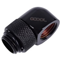 Alphacool 17217 accesorio o pieza de sistema de refrigeración para ordenador Racor, Conexión negro, Racor, Latón, Negro, 1/4", 90°, 32,2 mm