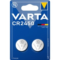 Varta CR2450 Batería de un solo uso Litio Batería de un solo uso, CR2450, Litio, 2 pieza(s), 560 mAh, Plata