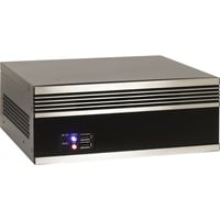 Inter-Tech 88887315, Caja HTPC negro/Plateado