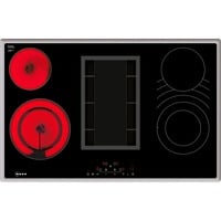 Neff T18BD3AN0 hobs Negro, Acero inoxidable Integrado 80 cm Con placa de inducción 4 zona(s), Calentador autárquico negro/Acero fino, Negro, Acero inoxidable, Integrado, 80 cm, Con placa de inducción, 4 zona(s), 4 zona(s)