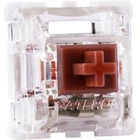 Sharkoon Gateron Pro 3.0 Brown Switch-Set, Interruptor de botón marrón/Transparente