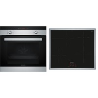 Siemens HB113FBS1, Juego para horno negro/Acero fino