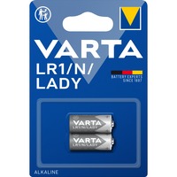 VARTA 1x2 LR 1 Lady Batería de un solo uso Alcalino Batería de un solo uso, Alcalino, 1,5 V, 2 pieza(s), 850 mAh, Azul, Plata