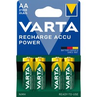 VARTA -56706B Pilas domésticas, Batería Batería recargable, AA, Níquel-metal hidruro (NiMH), 1,2 V, 4 pieza(s), 2100 mAh