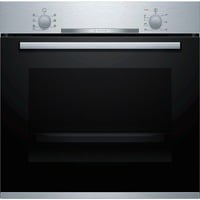 Bosch Serie 2 HBA530BR1 horno 71 L A Acero inoxidable acero fino, Medio, Horno eléctrico, 71 L, 71 L, 50 - 275 °C, 275 °C