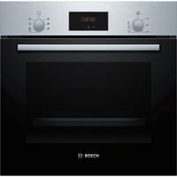 Bosch Serie 2 HBF133BR0 horno 66 L A Negro, Acero inoxidable negro/Acero fino, Medio, Horno eléctrico, 66 L, 66 L, 50 - 275 °C, 275 °C