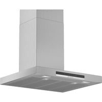 Bosch Serie 4 DWB67IM50 campana De pared Acero inoxidable 720 m³/h B, Campana extractora acero fino, 720 m³/h, Canalizado/Recirculación, A, A, B, 64 dB